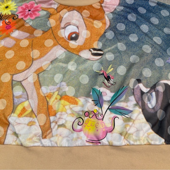 Disney Parks Bambi Fleece Pullover for WomenSz 2X All Over Print Graphics - Picture 7 of 10